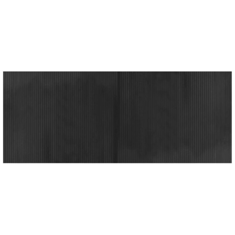 vidaXL Vloerkleed rechthoekig 80x200 cm bamboe grijs afbeelding2 - 1