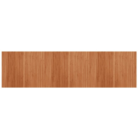 vidaXL Vloerkleed rechthoekig 80x300 cm bamboe bruin afbeelding2 - 1