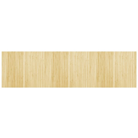 vidaXL Vloerkleed rechthoekig 80x300 cm bamboe lichtnaturel afbeelding2 - 1