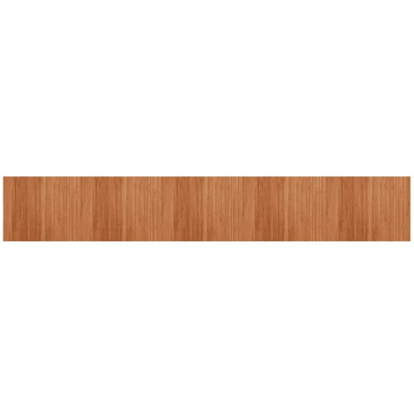 vidaXL Vloerkleed rechthoekig 80x500 cm bamboe bruin afbeelding2 - 1