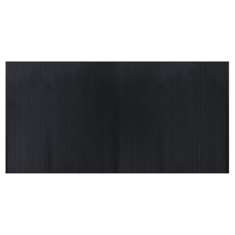 vidaXL Vloerkleed rechthoekig 100x200 cm bamboe zwart afbeelding2 - 1