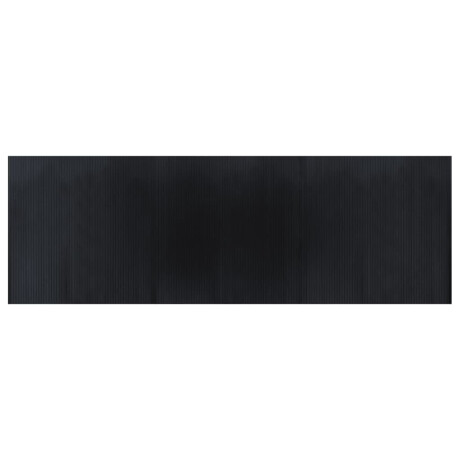 vidaXL Vloerkleed rechthoekig 100x300 cm bamboe zwart afbeelding2 - 1