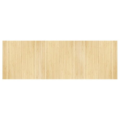 vidaXL Vloerkleed rechthoekig 100x300 cm bamboe lichtnaturel afbeelding2 - 1