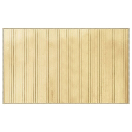 vidaXL Vloerkleed rechthoekig 60x100 cm bamboe lichtnaturel afbeelding2 - 1