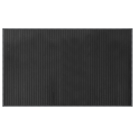 vidaXL Vloerkleed rechthoekig 60x100 cm bamboe grijs afbeelding2 - 1
