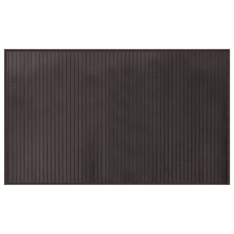 vidaXL Vloerkleed rechthoekig 60x100 cm bamboe donkerbruin afbeelding2 - 1