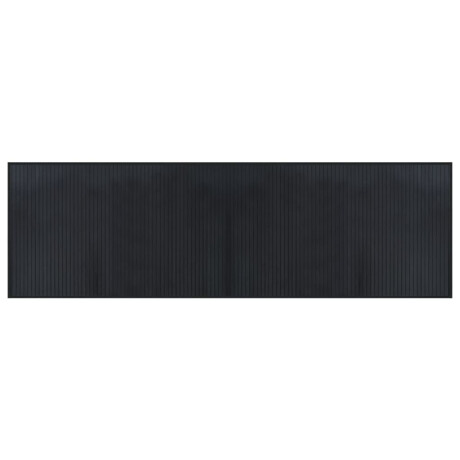 vidaXL Vloerkleed rechthoekig 60x200 cm bamboe zwart afbeelding2 - 1