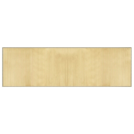 vidaXL Vloerkleed rechthoekig 60x200 cm bamboe lichtnaturel afbeelding2 - 1
