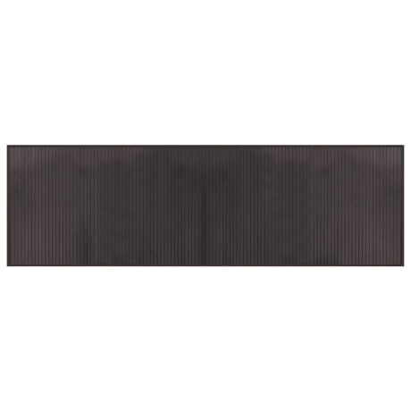 vidaXL Vloerkleed rechthoekig 60x200 cm bamboe donkerbruin afbeelding2 - 1