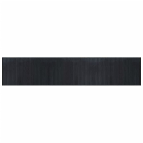 vidaXL Vloerkleed rechthoekig 60x300 cm bamboe zwart afbeelding2 - 1