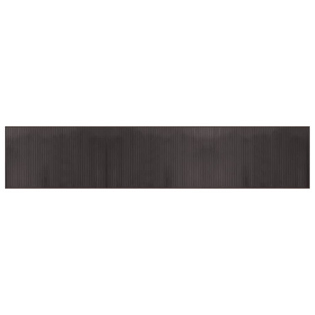 vidaXL Vloerkleed rechthoekig 60x300 cm bamboe donkerbruin afbeelding2 - 1