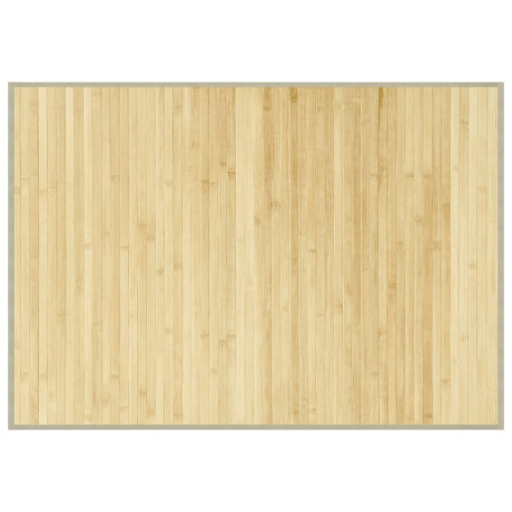 vidaXL Vloerkleed rechthoekig 70x100 cm bamboe lichtnaturel afbeelding2 - 1