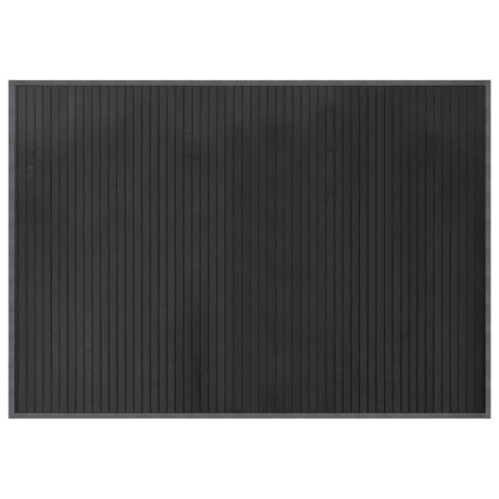 vidaXL Vloerkleed rechthoekig 70x100 cm bamboe grijs afbeelding2 - 1