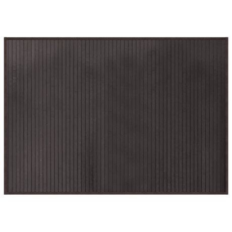 vidaXL Vloerkleed rechthoekig 70x100 cm bamboe donkerbruin afbeelding2 - 1