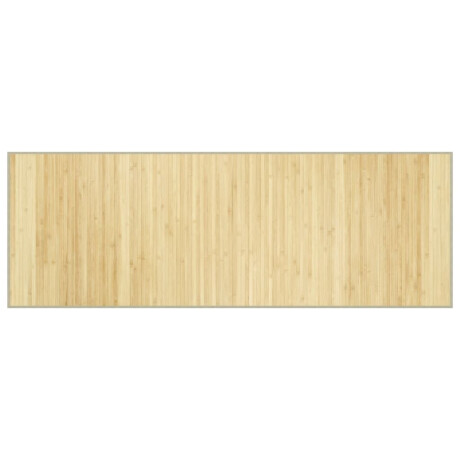 vidaXL Vloerkleed rechthoekig 70x200 cm bamboe lichtnaturel afbeelding2 - 1