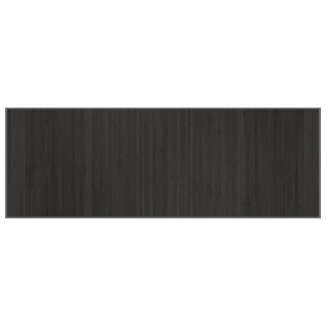 vidaXL Vloerkleed rechthoekig 70x200 cm bamboe grijs afbeelding2 - 1