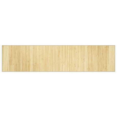 vidaXL Vloerkleed rechthoekig 70x300 cm bamboe lichtnaturel afbeelding2 - 1