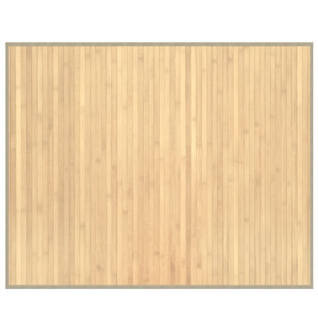 vidaXL Vloerkleed rechthoekig 80x100 cm bamboe lichtnaturel afbeelding2 - 1