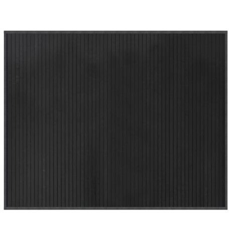 vidaXL Vloerkleed rechthoekig 80x100 cm bamboe grijs afbeelding2 - 1