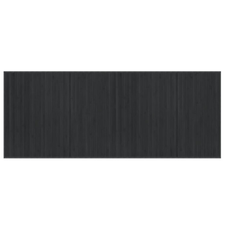 vidaXL Vloerkleed rechthoekig 80x200 cm bamboe grijs afbeelding2 - 1