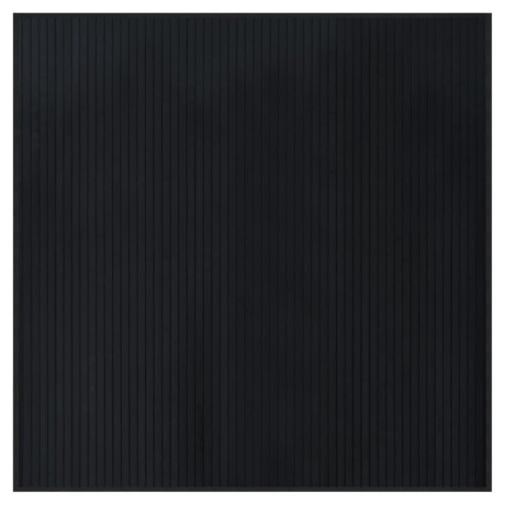vidaXL Vloerkleed vierkant 100x100 cm bamboe zwart afbeelding2 - 1