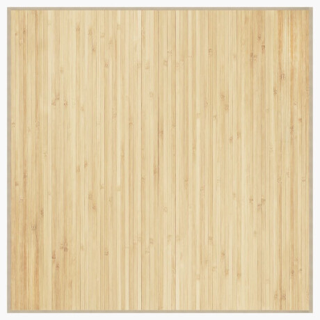 vidaXL Vloerkleed vierkant 100x100 cm bamboe lichtnaturel afbeelding2 - 1