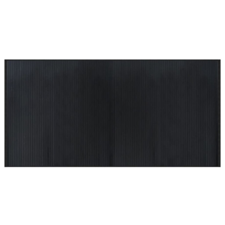 vidaXL Vloerkleed rechthoekig 100x200 cm bamboe zwart afbeelding2 - 1