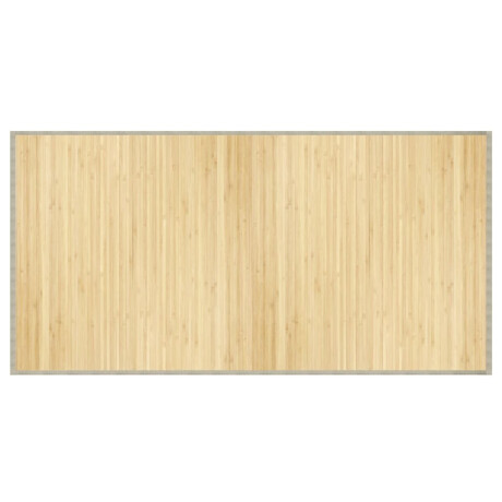 vidaXL Vloerkleed rechthoekig 100x200 cm bamboe lichtnaturel afbeelding2 - 1