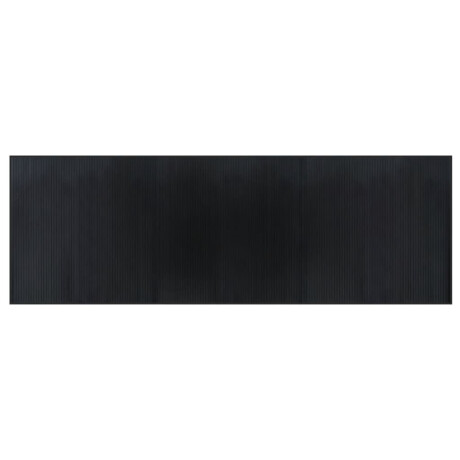 vidaXL Vloerkleed rechthoekig 100x300 cm bamboe zwart afbeelding2 - 1