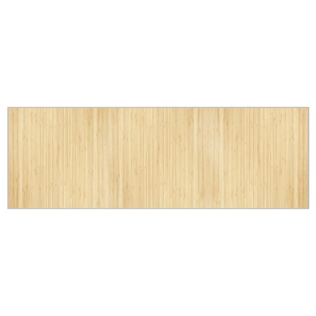 vidaXL Vloerkleed rechthoekig 100x300 cm bamboe lichtnaturel afbeelding2 - 1
