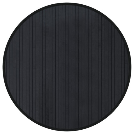 vidaXL Vloerkleed rond 60 cm bamboe zwart afbeelding2 - 1