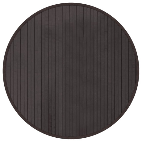 vidaXL Vloerkleed rond 60 cm bamboe donkerbruin afbeelding2 - 1