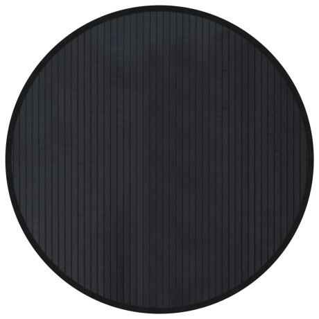 vidaXL Vloerkleed rond 80 cm bamboe zwart afbeelding2 - 1