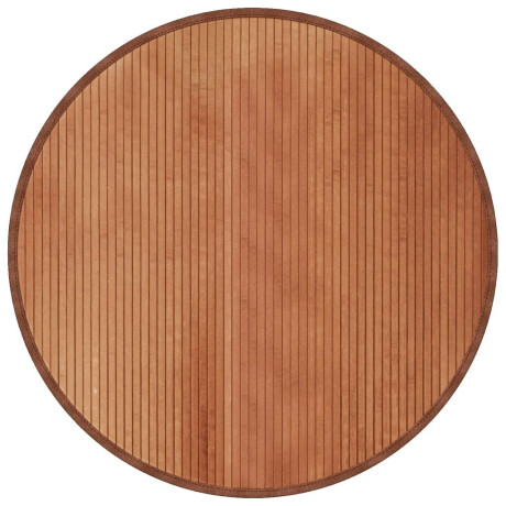 vidaXL Vloerkleed rond 100 cm bamboe bruin afbeelding2 - 1