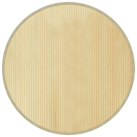 vidaXL Vloerkleed rond 100 cm bamboe lichtnaturel afbeelding2 - 1
