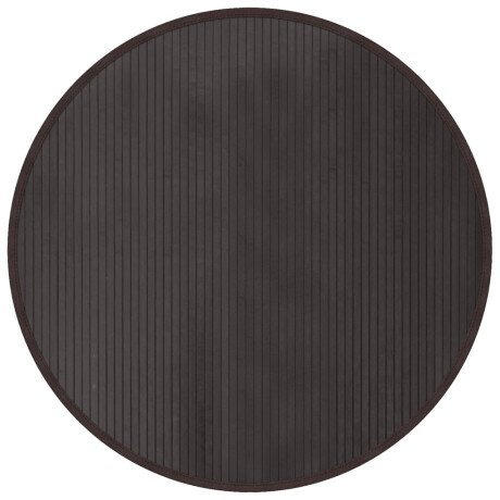 vidaXL Vloerkleed rond 100 cm bamboe donkerbruin afbeelding2 - 1