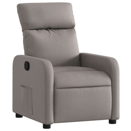 vidaXL Fauteuil verstelbaar stof taupe afbeelding2 - 1