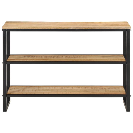 vidaXL Wandtafel 100x35x70 cm massief ruw mangohout afbeelding2 - 1