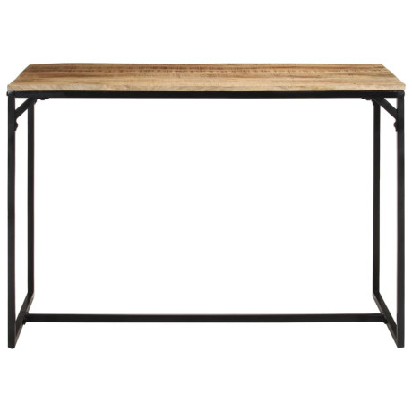 vidaXL Eettafel 110x55x75 cm massief ruw mangohout afbeelding2 - 1