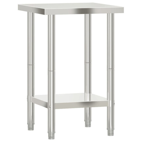 vidaXL Keukenwerktafel 55x55x85 cm roestvrij staal afbeelding2 - 1