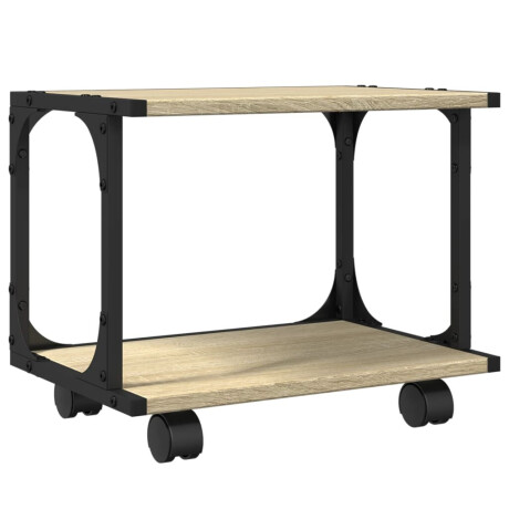 vidaXL Printerkastje 2-laags 41x28x33,5 cm hout sonoma eiken afbeelding2 - 1