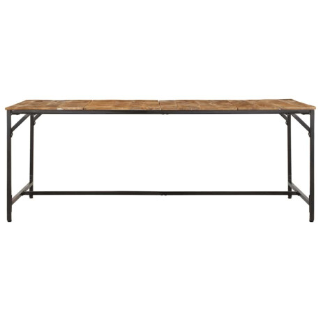 vidaXL Eettafel 200x100x75 cm massief hout ruw mangohout afbeelding2 - 1
