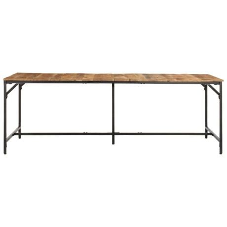 vidaXL Eettafel 220x90x75 cm massief hout ruw mangohout afbeelding2 - 1