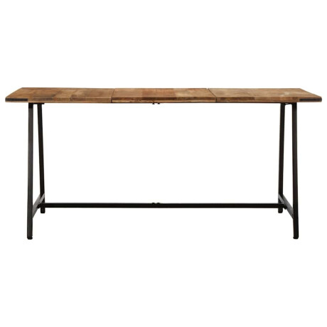 vidaXL Eettafel 160x80x75 cm massief mangohout afbeelding2 - 1