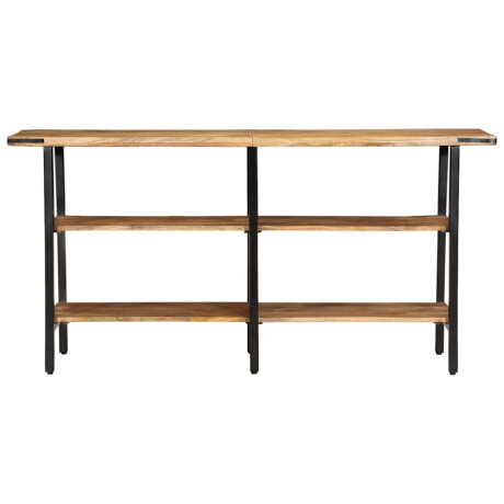 vidaXL Wandtafel 140x35x70 cm massief mangohout afbeelding2 - 1
