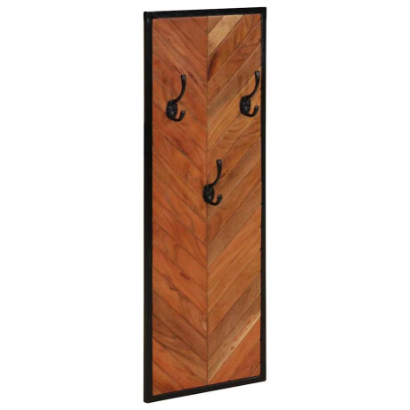 vidaXL Kapstokken 2 st 35x1x90 cm massief acaciahout afbeelding2 - 1