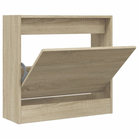 vidaXL Schoenenkast 60x21x57 cm bewerkt hout sonoma eikenkleurig afbeelding2 - 1