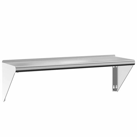 vidaXL Wandschap 100x30x31 cm roestvrijstaal zilverkleurig afbeelding2 - 1