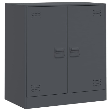 vidaXL Dressoir 67x39x73 cm staal antracietkleurig afbeelding2 - 1