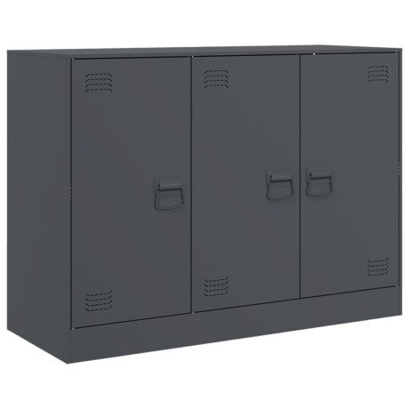 vidaXL Dressoir 99x39x73 cm staal antracietkleurig afbeelding2 - 1